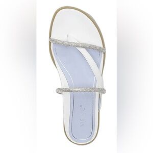 Vionic Women's White Sandals with Silver Straps